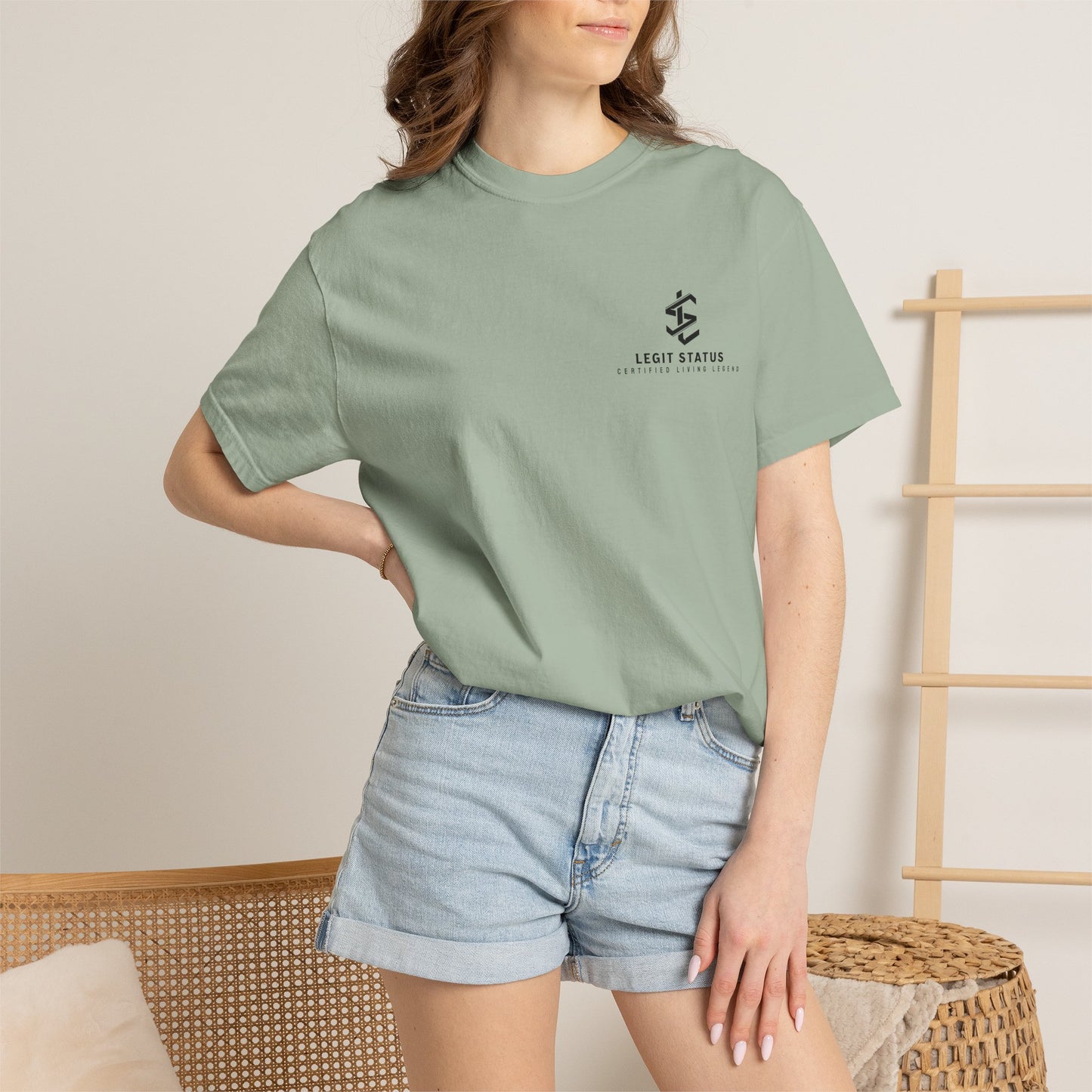 Legit Status Logo T-Shirt — 'Legit Status: Certified Living Legend' Graphic Tee