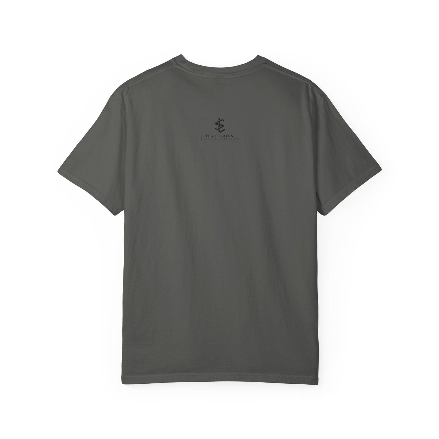 Legit Status Logo T-Shirt — "Legit Status: Certified Living Legend" Graphic Tee