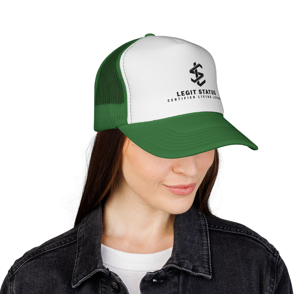 Legit Status Trucker Cap — 'Certified Living Legend' Mesh Hat