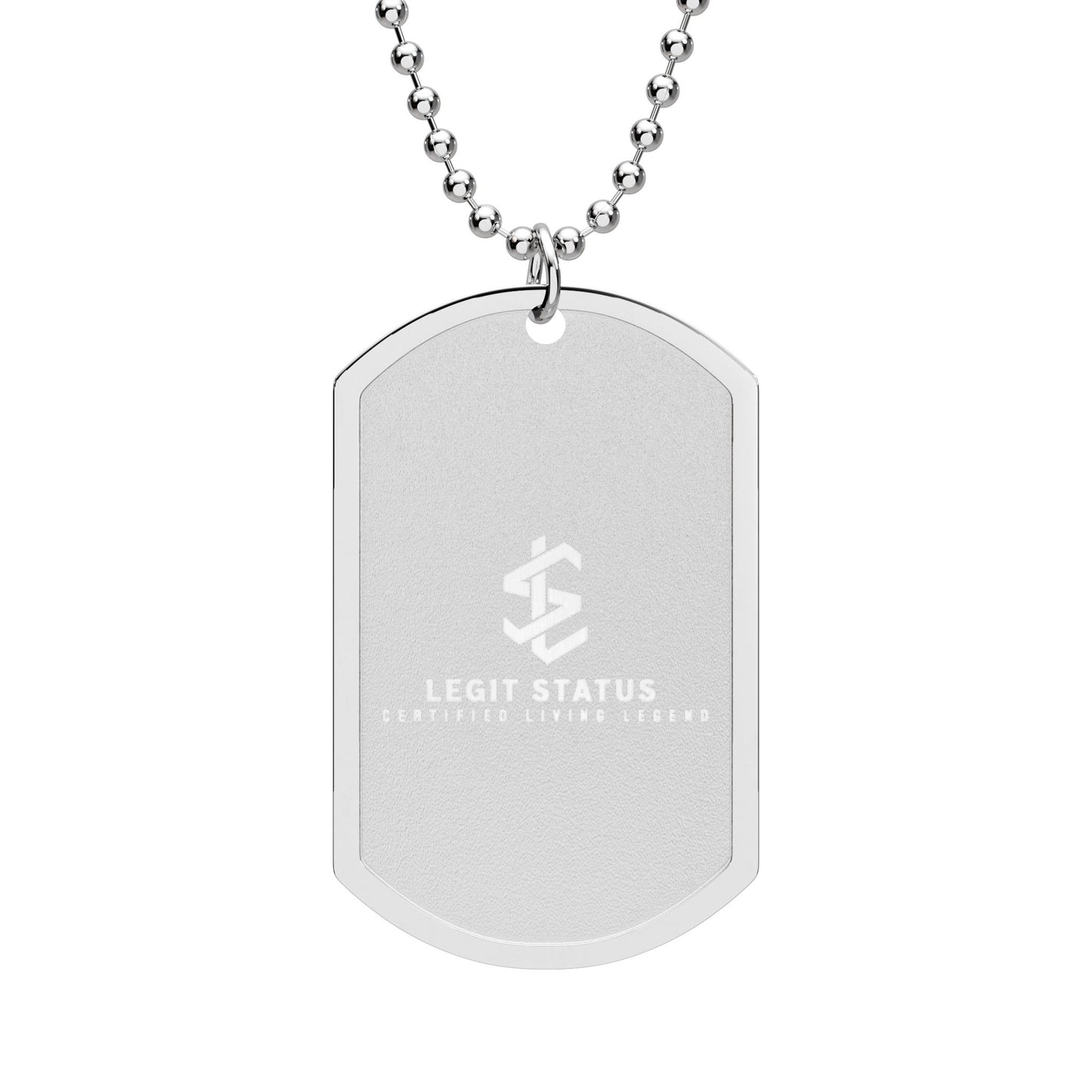 Engraved Military-Style Dog Tag Necklace — Customizable Gold or Silver ID Pendant