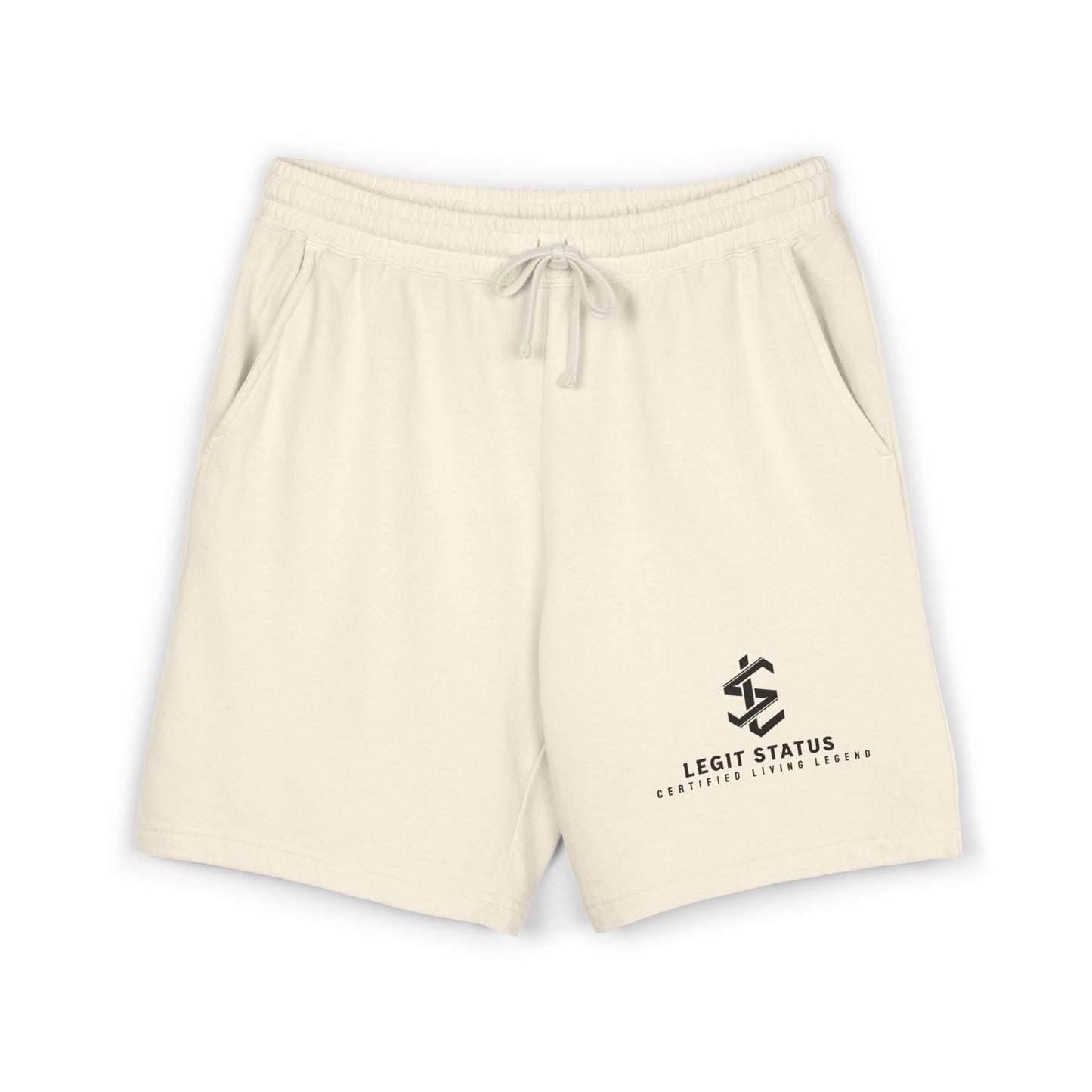 Lightweight Fleece Sweat Shorts — Legit Status Logo Casual Lounge Shorts