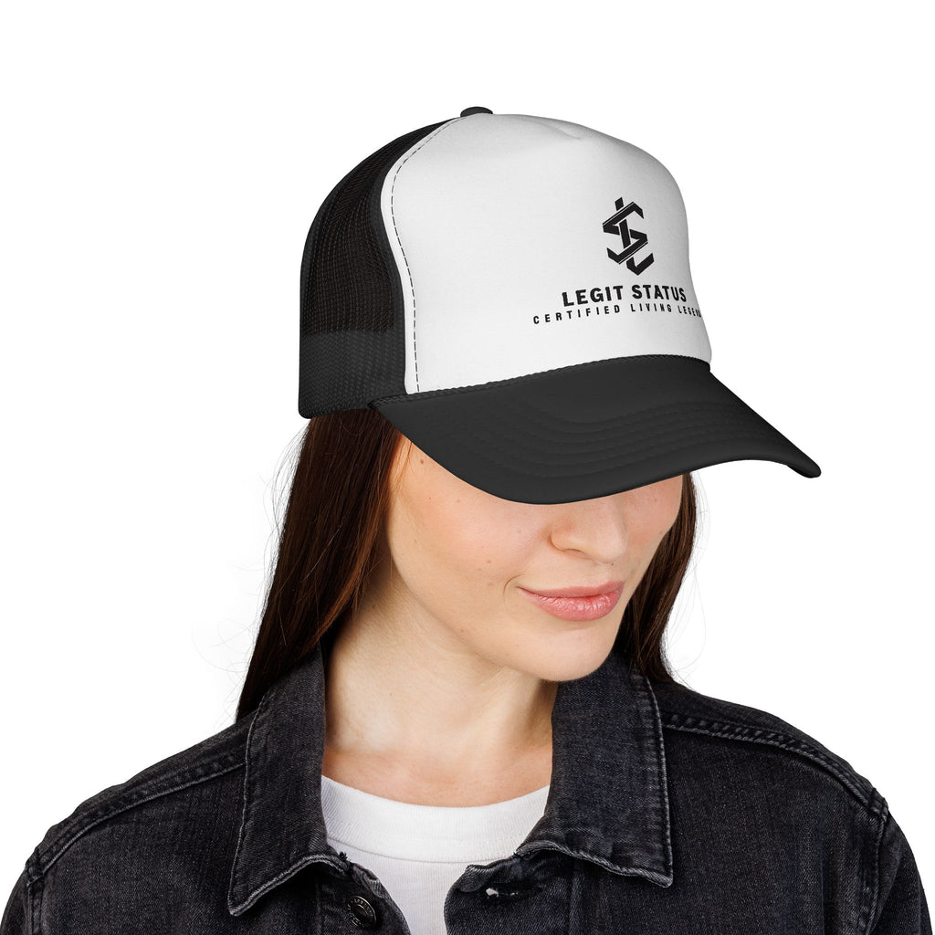 Legit Status Trucker Cap — 'Certified Living Legend' Mesh Hat