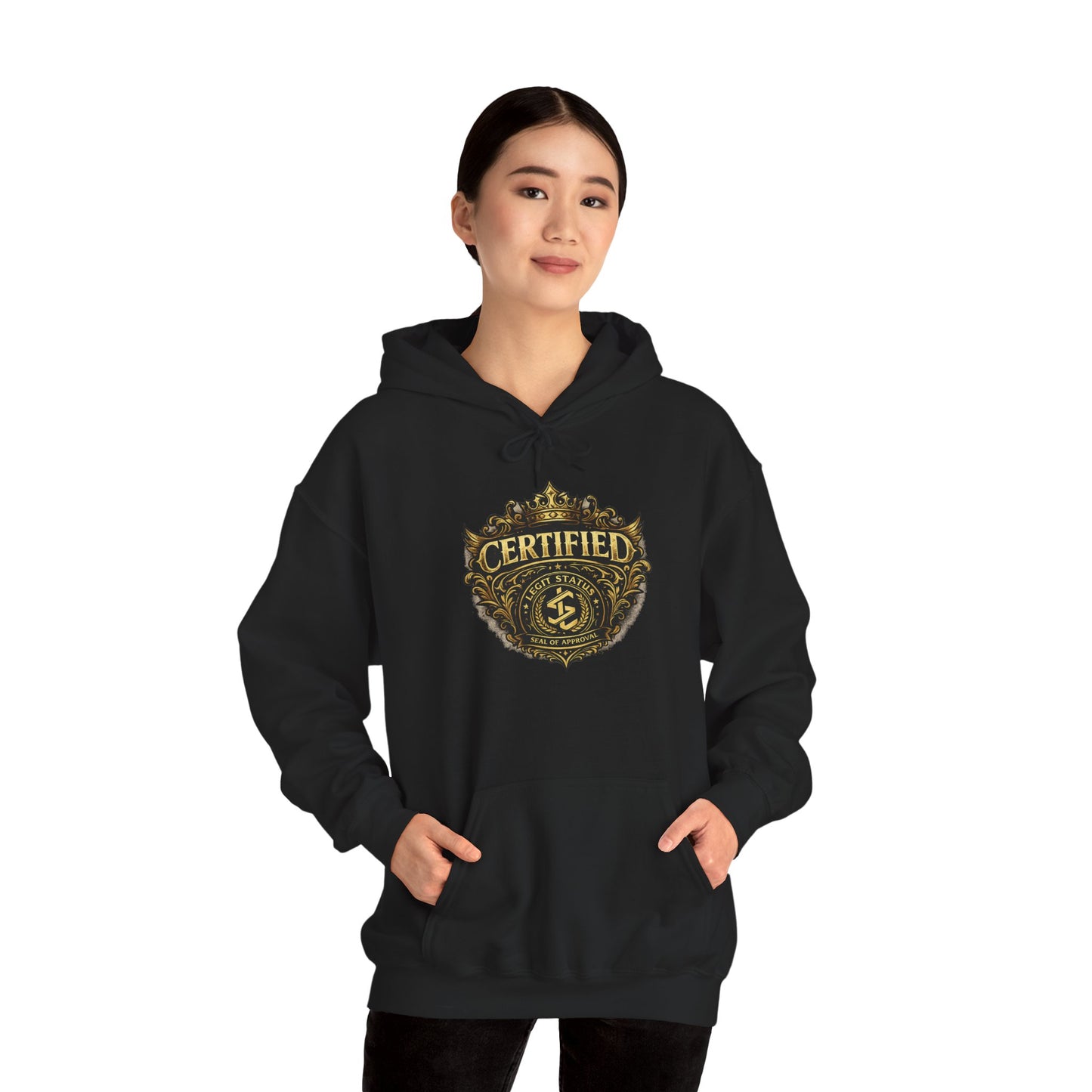 Certified Diver Hoodie – Vintage Gold Scuba Badge Pullover