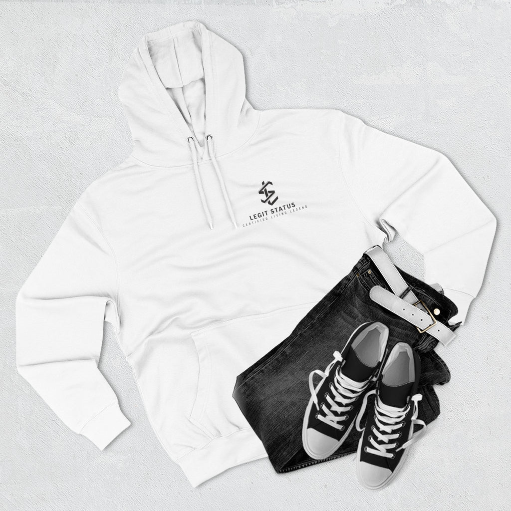 Legit Status Logo Hoodie — Minimalist Streetwear Fleece Hoodie