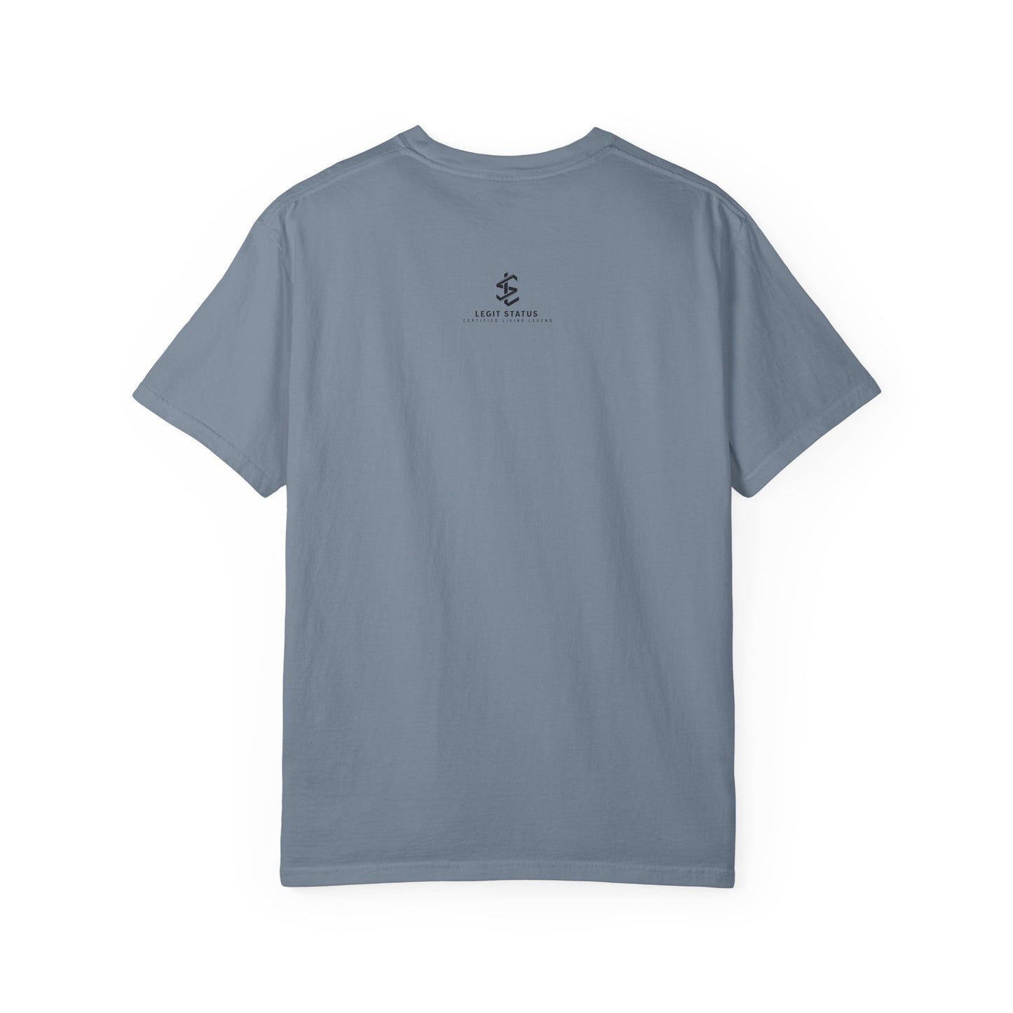 Legit Status Logo T-Shirt — "Legit Status: Certified Living Legend" Graphic Tee