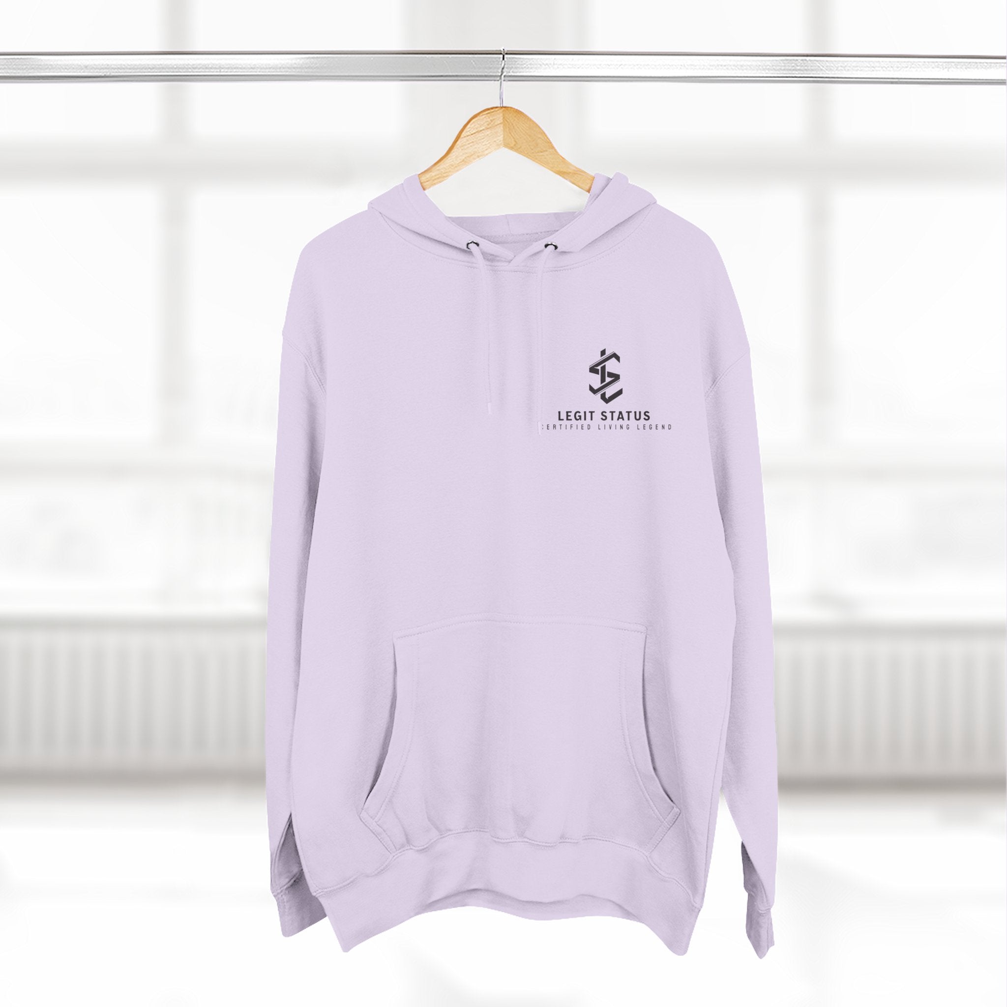 Legit Status Logo Hoodie — Minimalist Streetwear Fleece Hoodie