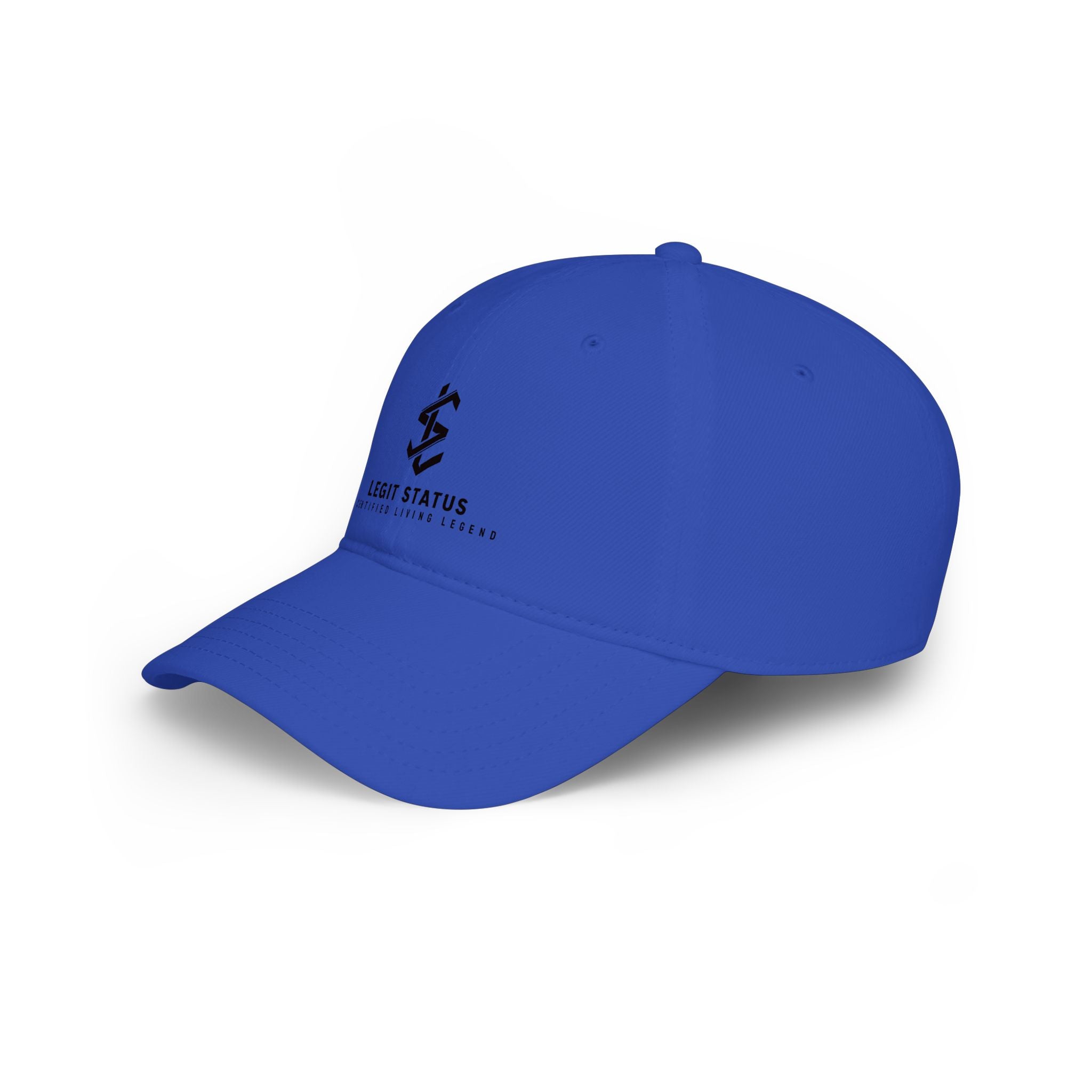 Legit Status Low Profile Baseball Cap — Minimal Logo Red Cap
