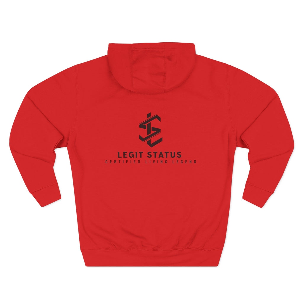Legit Status Logo Hoodie — Minimalist Streetwear Fleece Hoodie