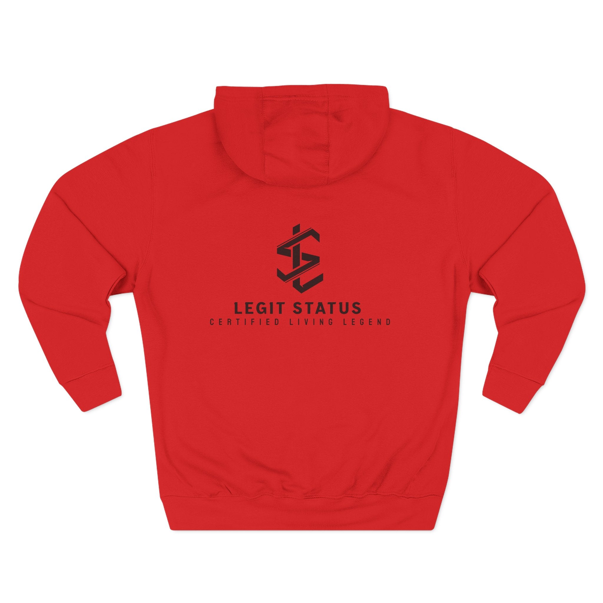 Legit Status Logo Hoodie — Minimalist Streetwear Fleece Hoodie