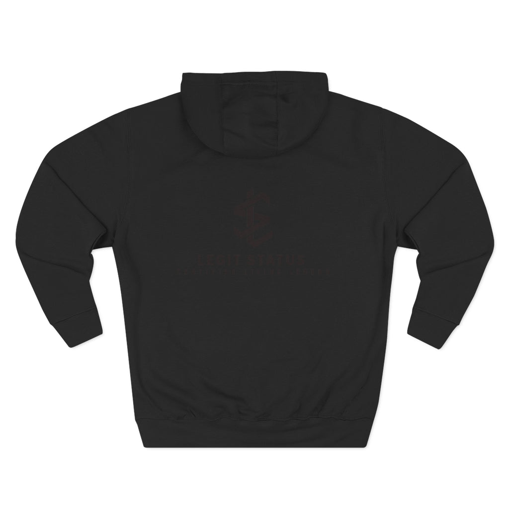 Legit Status Logo Hoodie — Minimalist Streetwear Fleece Hoodie