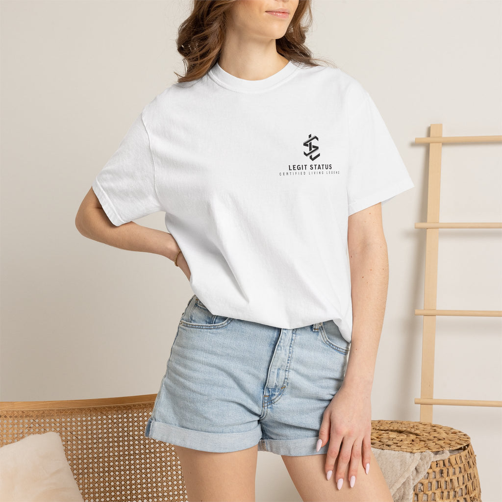 Living Legend T-Shirt — "Legit Status Certified" Graphic Tee