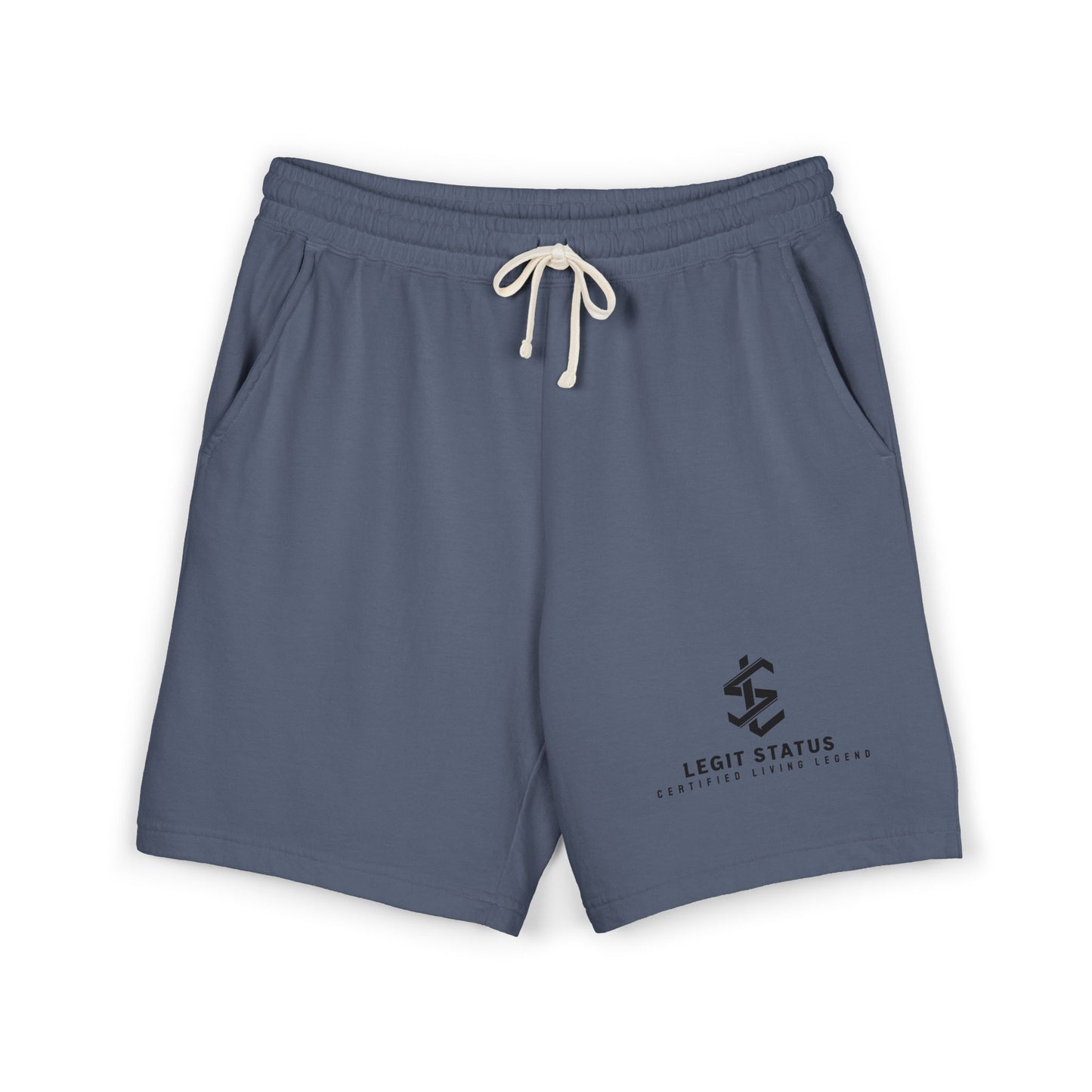 Lightweight Fleece Sweat Shorts — Legit Status Logo Casual Lounge Shorts