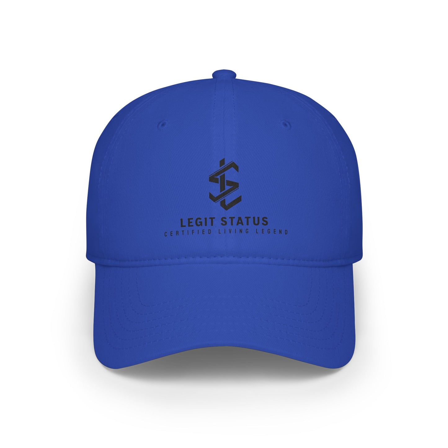 Legit Status Low Profile Baseball Cap — Minimalist Logo Dad Hat