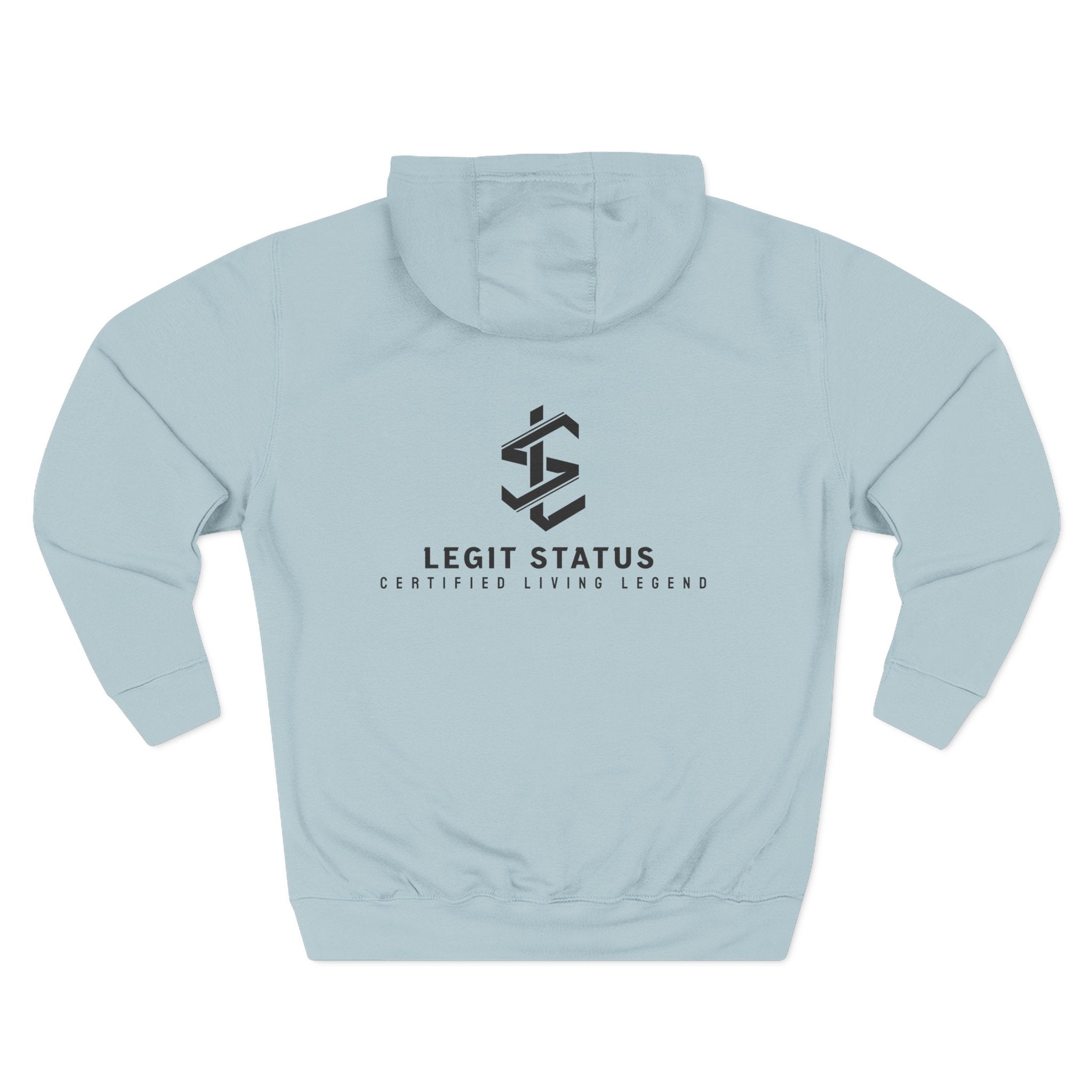 Legit Status Logo Hoodie — Minimalist Streetwear Fleece Hoodie