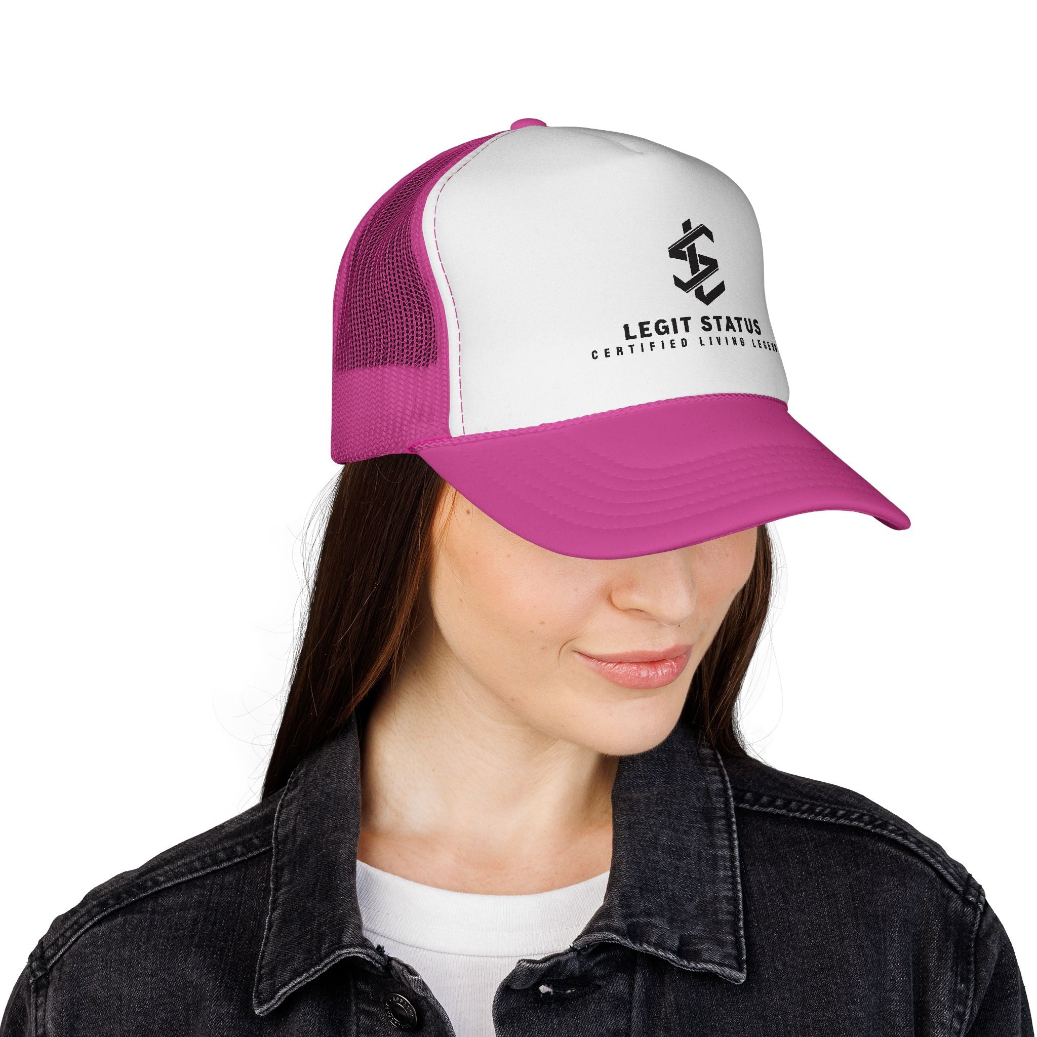 Legit Status Trucker Cap — 'Certified Living Legend' Mesh Hat