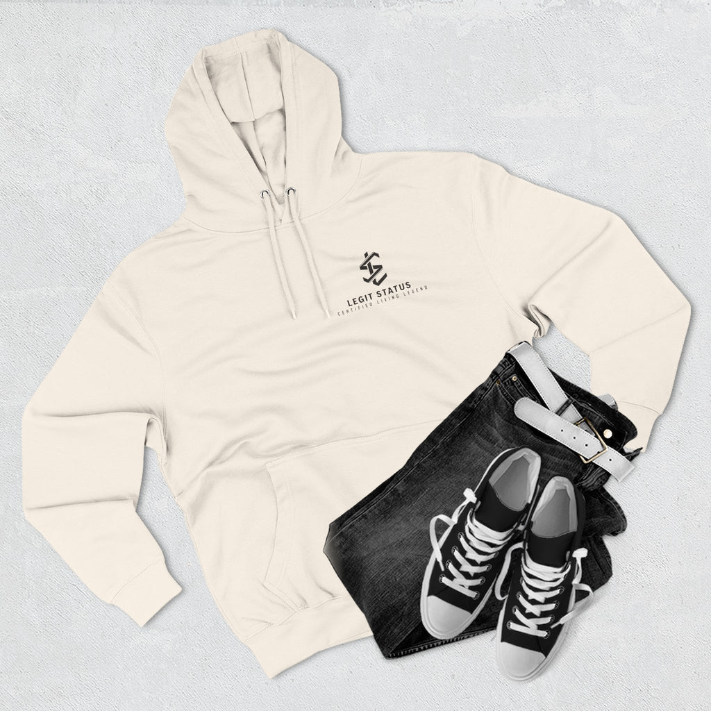 Legit Status Logo Hoodie — Minimalist Streetwear Fleece Hoodie