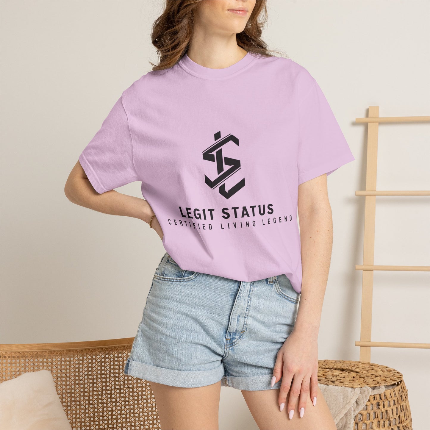 Legit Status Logo T-Shirt — "Legit Status: Certified Living Legend" Graphic Tee