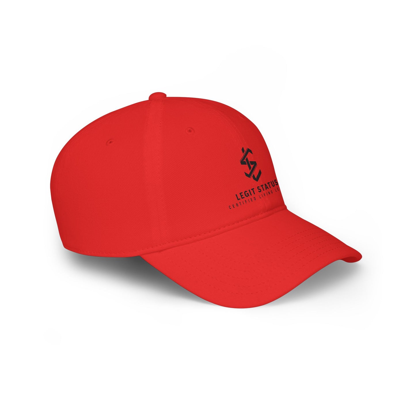 Legit Status Low Profile Baseball Cap — Minimalist Logo Dad Hat