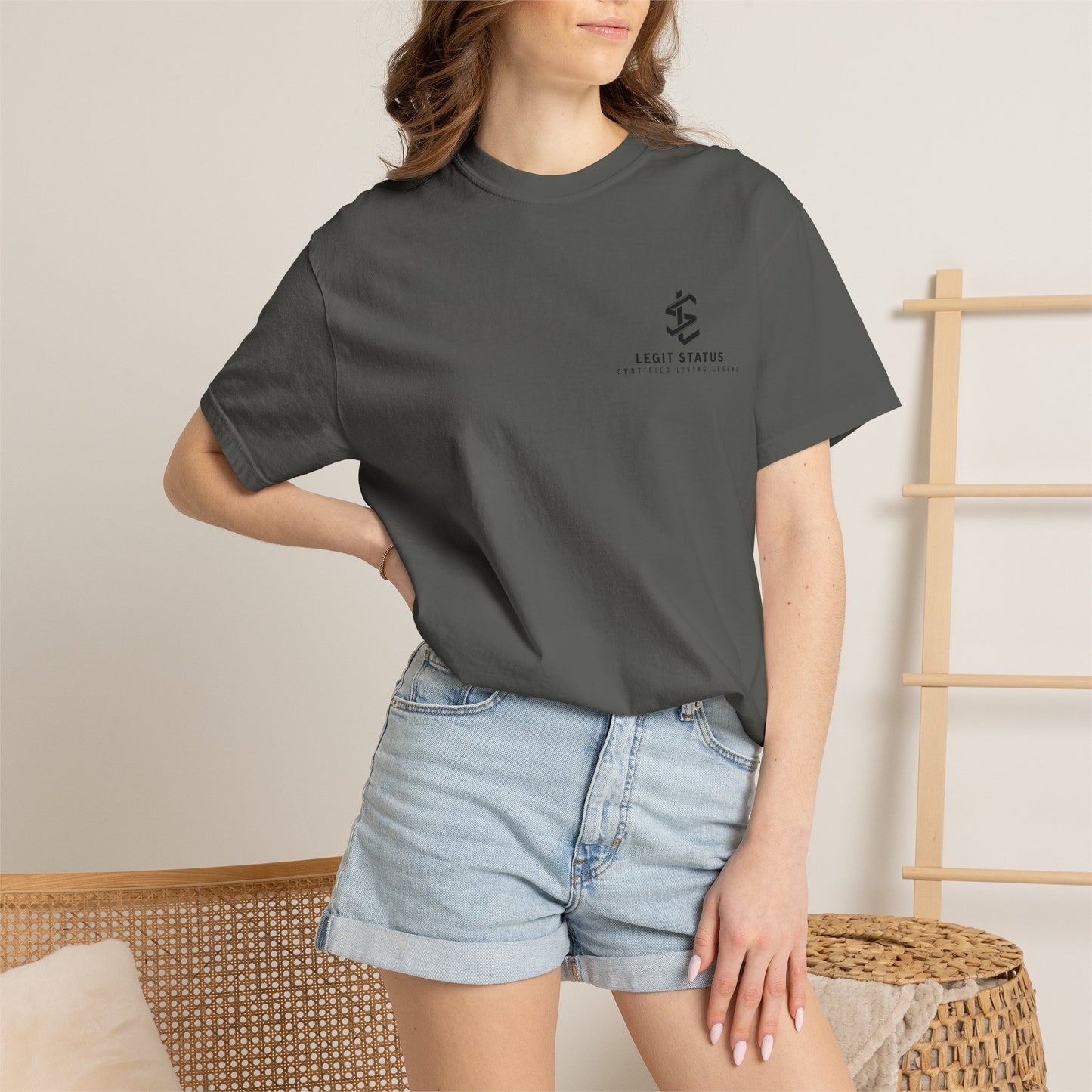 Legit Status Logo T-Shirt — 'Legit Status: Certified Living Legend' Graphic Tee