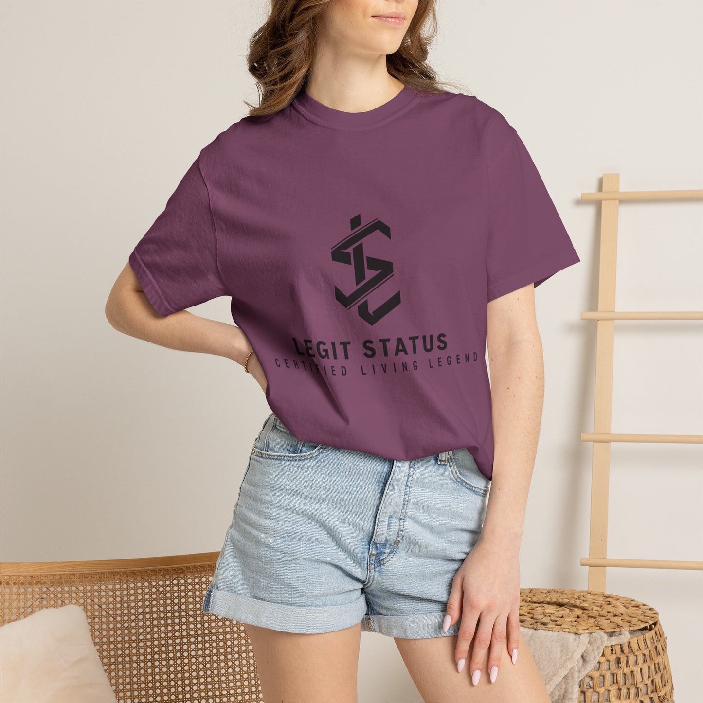 Legit Status Logo T-Shirt — "Legit Status: Certified Living Legend" Graphic Tee