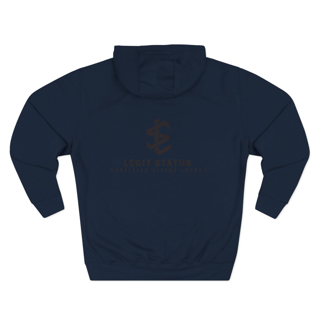 Legit Status Logo Hoodie — Minimalist Streetwear Fleece Hoodie