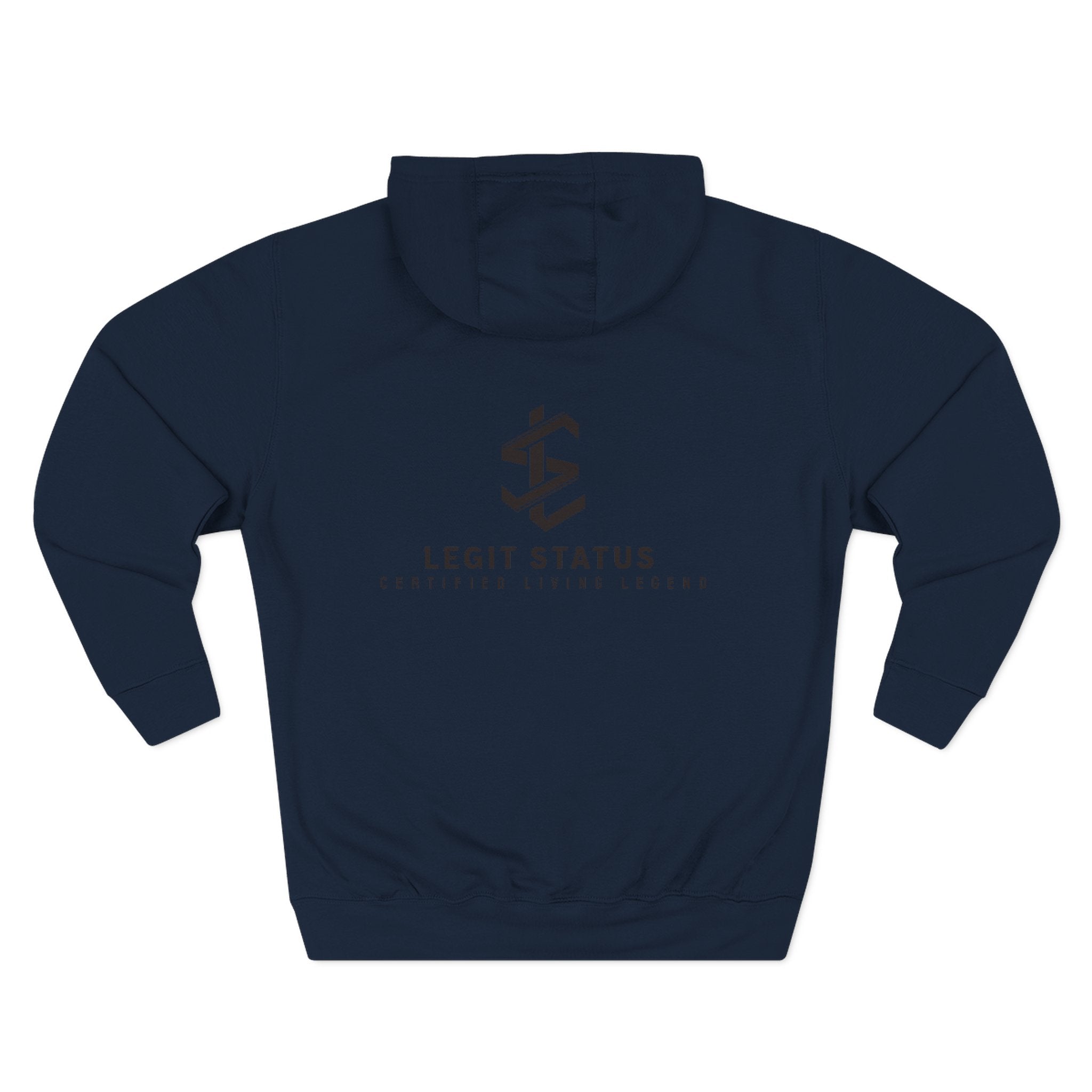 Legit Status Logo Hoodie — Minimalist Streetwear Fleece Hoodie