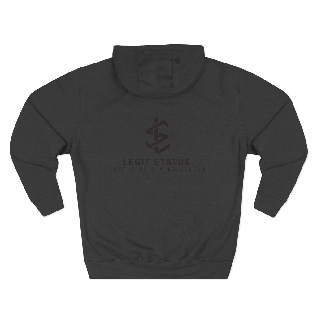 Legit Status Logo Hoodie — Minimalist Streetwear Fleece Hoodie