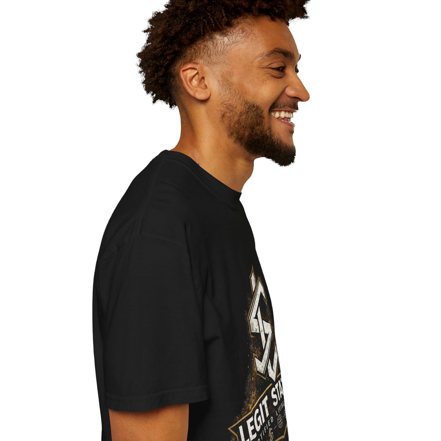 Legit Status Graphic T-Shirt — Certified Living Legit Badge