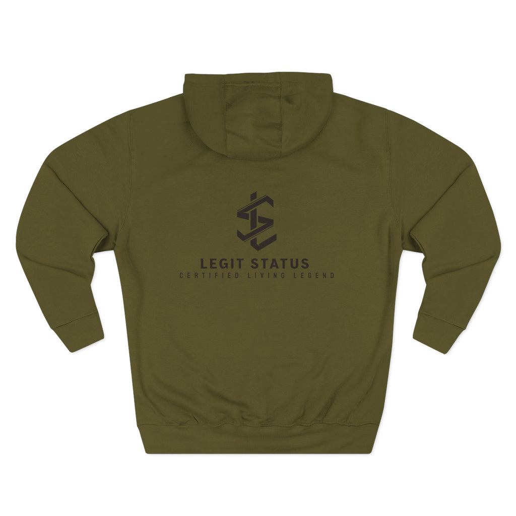 Legit Status Logo Hoodie — Minimalist Streetwear Fleece Hoodie