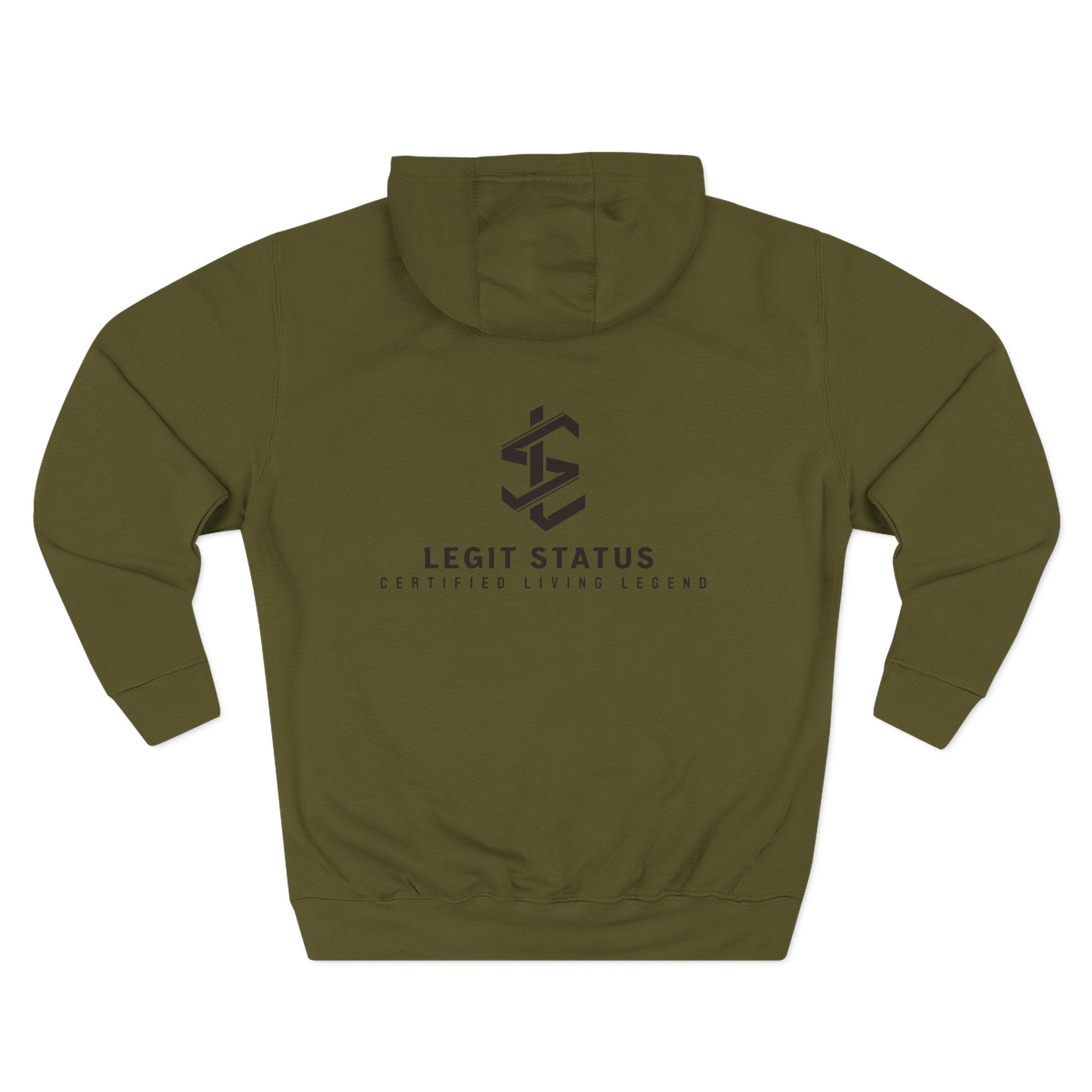 Legit Status Logo Hoodie — Minimalist Streetwear Fleece Hoodie