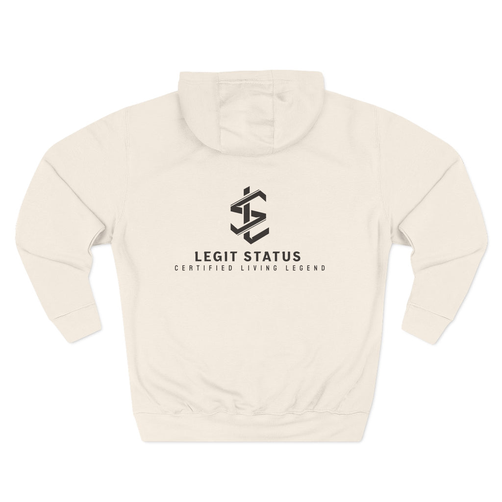 Legit Status Logo Hoodie — Minimalist Streetwear Fleece Hoodie