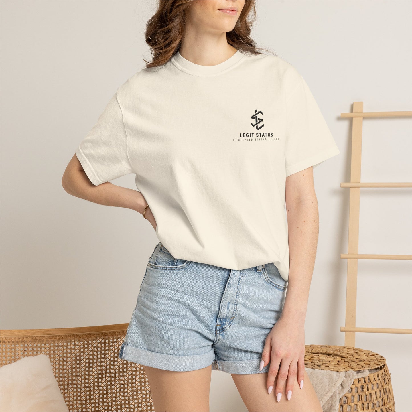 Legit Status Logo T-Shirt — 'Legit Status: Certified Living Legend' Graphic Tee
