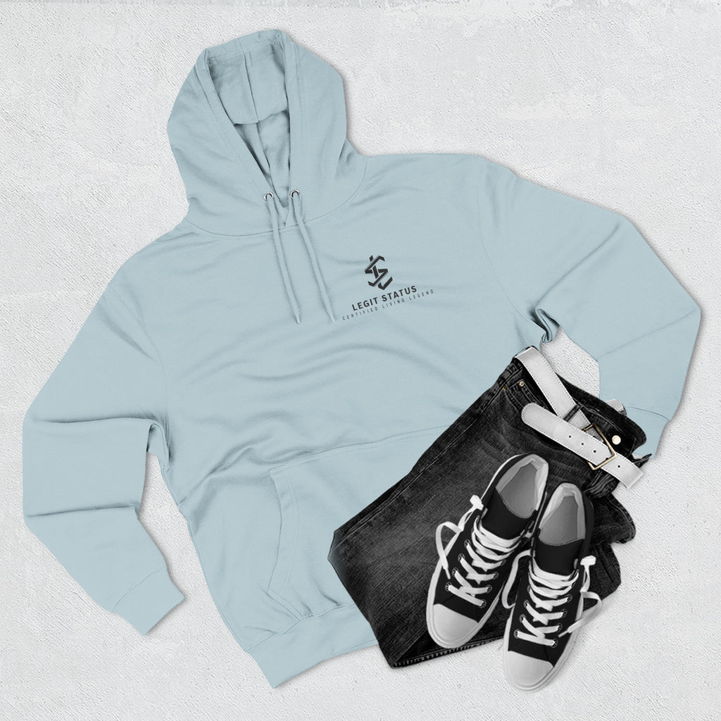 Legit Status Logo Hoodie — Minimalist Streetwear Fleece Hoodie