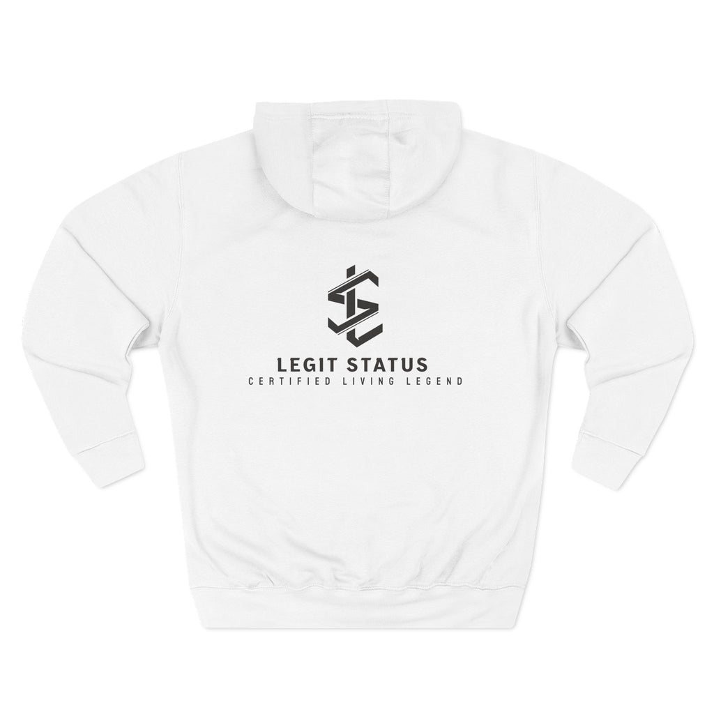 Legit Status Logo Hoodie — Minimalist Streetwear Fleece Hoodie