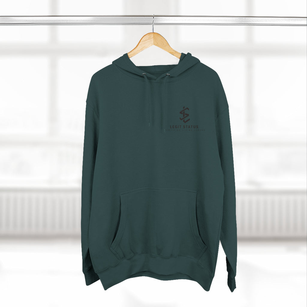 Legit Status Logo Hoodie — Minimalist Streetwear Fleece Hoodie