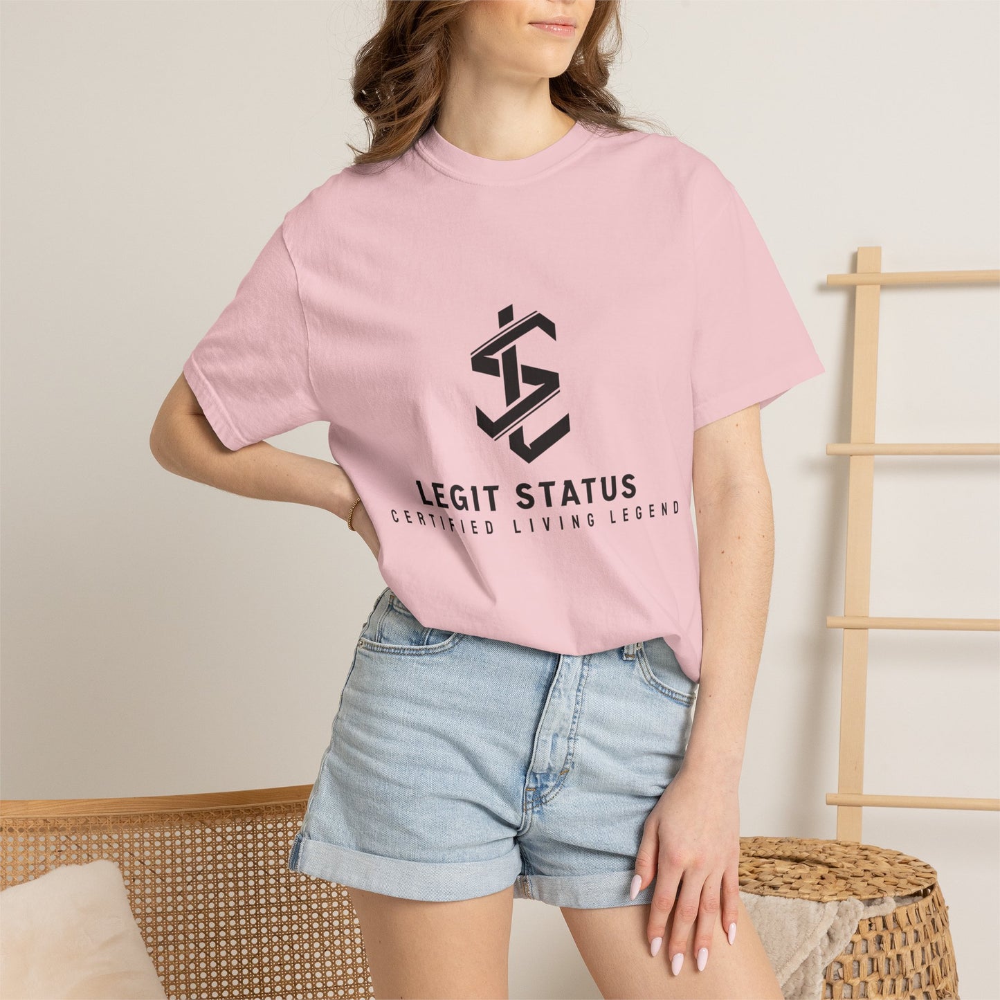 Legit Status Logo T-Shirt — "Legit Status: Certified Living Legend" Graphic Tee