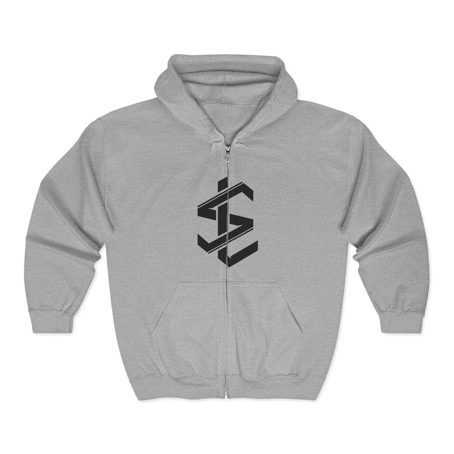 Legit Status Full-Zip Hoodie — Certified Living Legend Zip-Up Sweatshirt