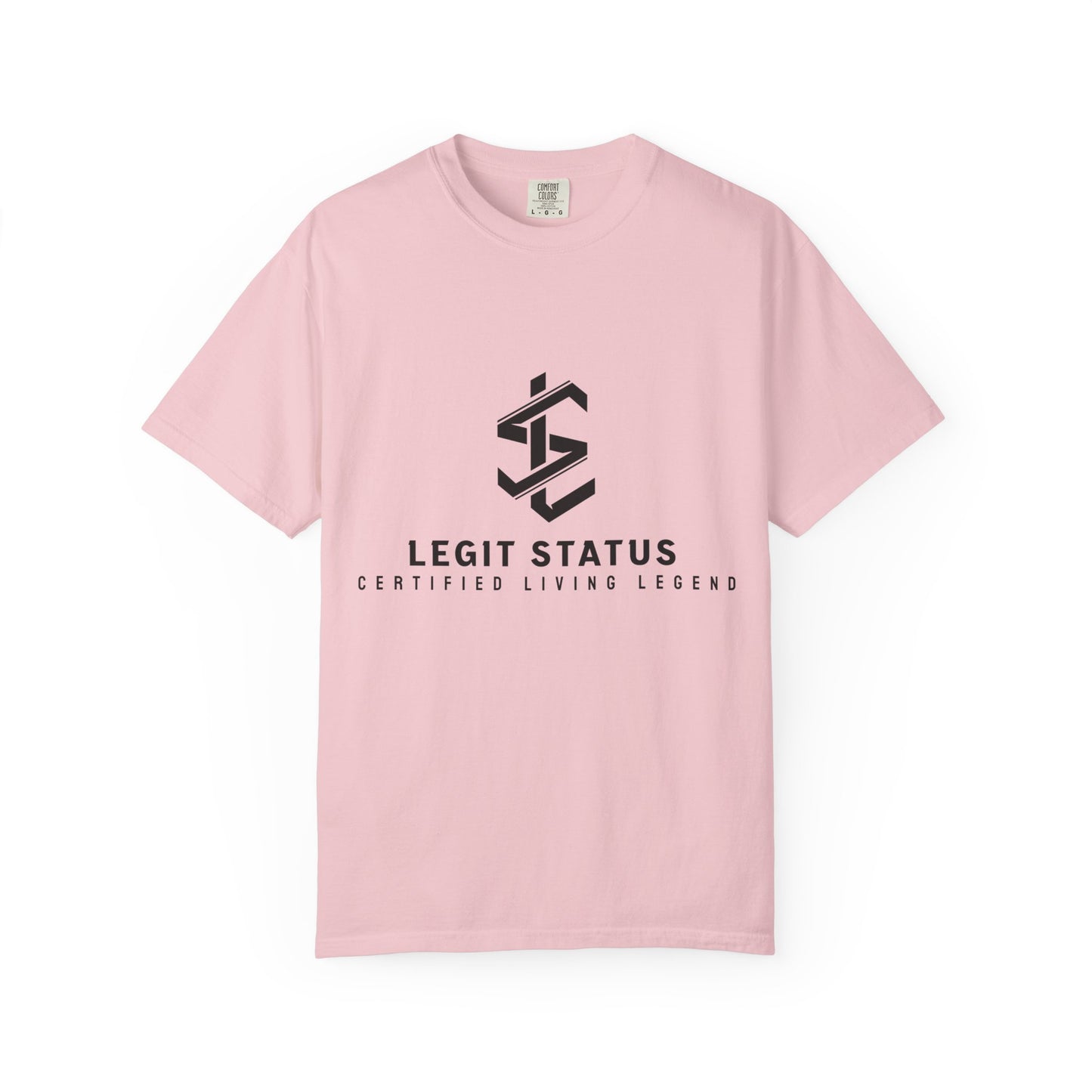 Legit Status Logo T-Shirt — "Legit Status: Certified Living Legend" Graphic Tee