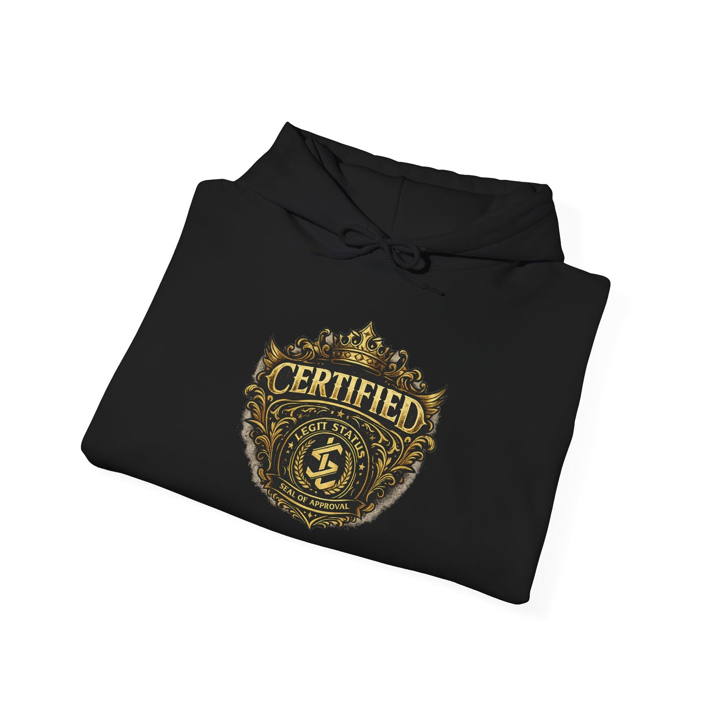 Certified Diver Hoodie – Vintage Gold Scuba Badge Pullover