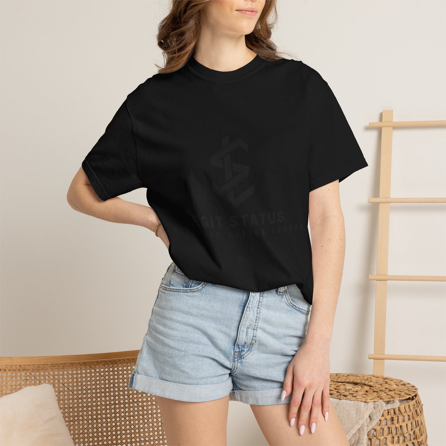 Legit Status Logo T-Shirt — "Legit Status: Certified Living Legend" Graphic Tee