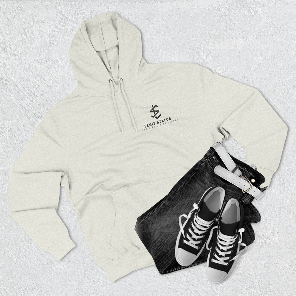 Legit Status Logo Hoodie — Minimalist Streetwear Fleece Hoodie