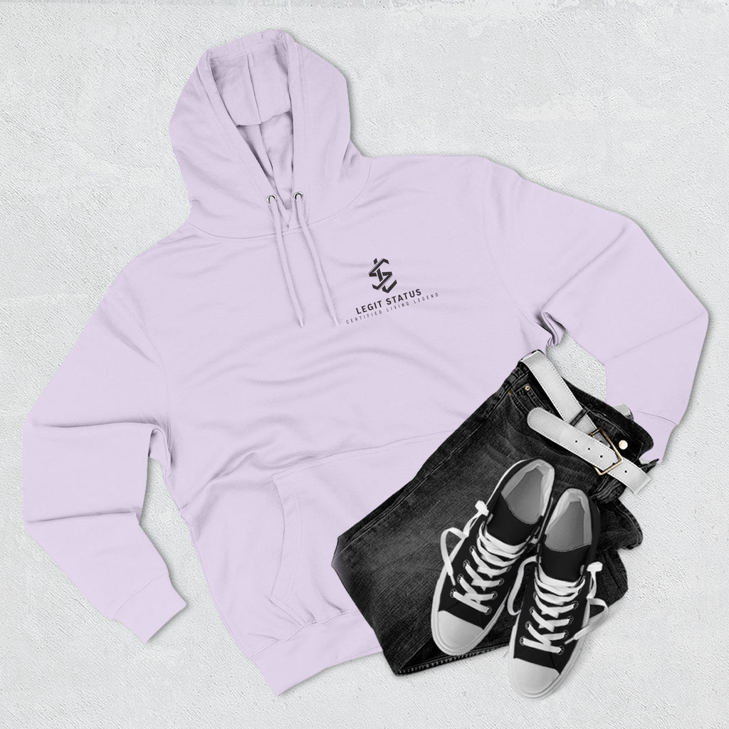 Legit Status Logo Hoodie — Minimalist Streetwear Fleece Hoodie
