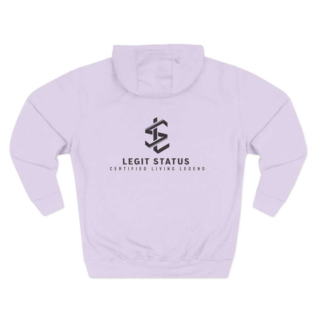 Legit Status Logo Hoodie — Minimalist Streetwear Fleece Hoodie