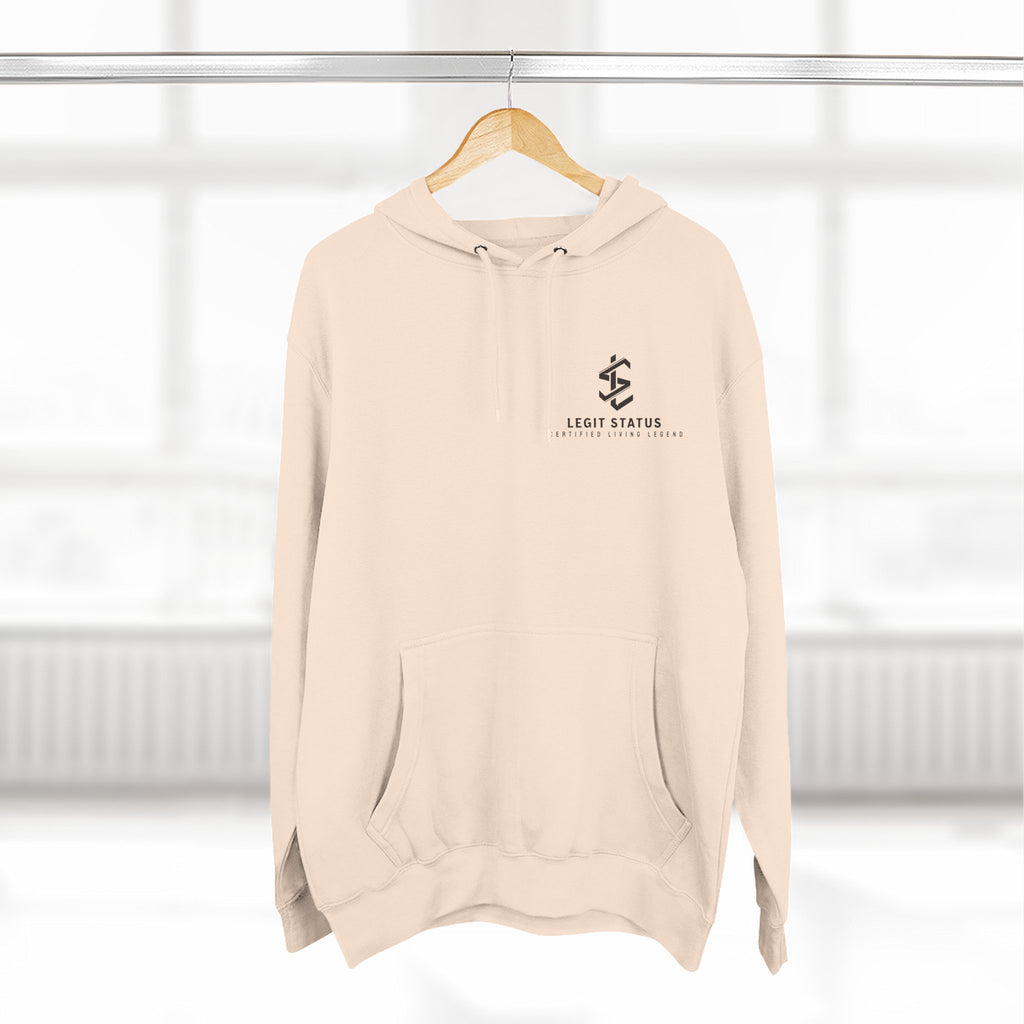 Legit Status Logo Hoodie — Minimalist Streetwear Fleece Hoodie