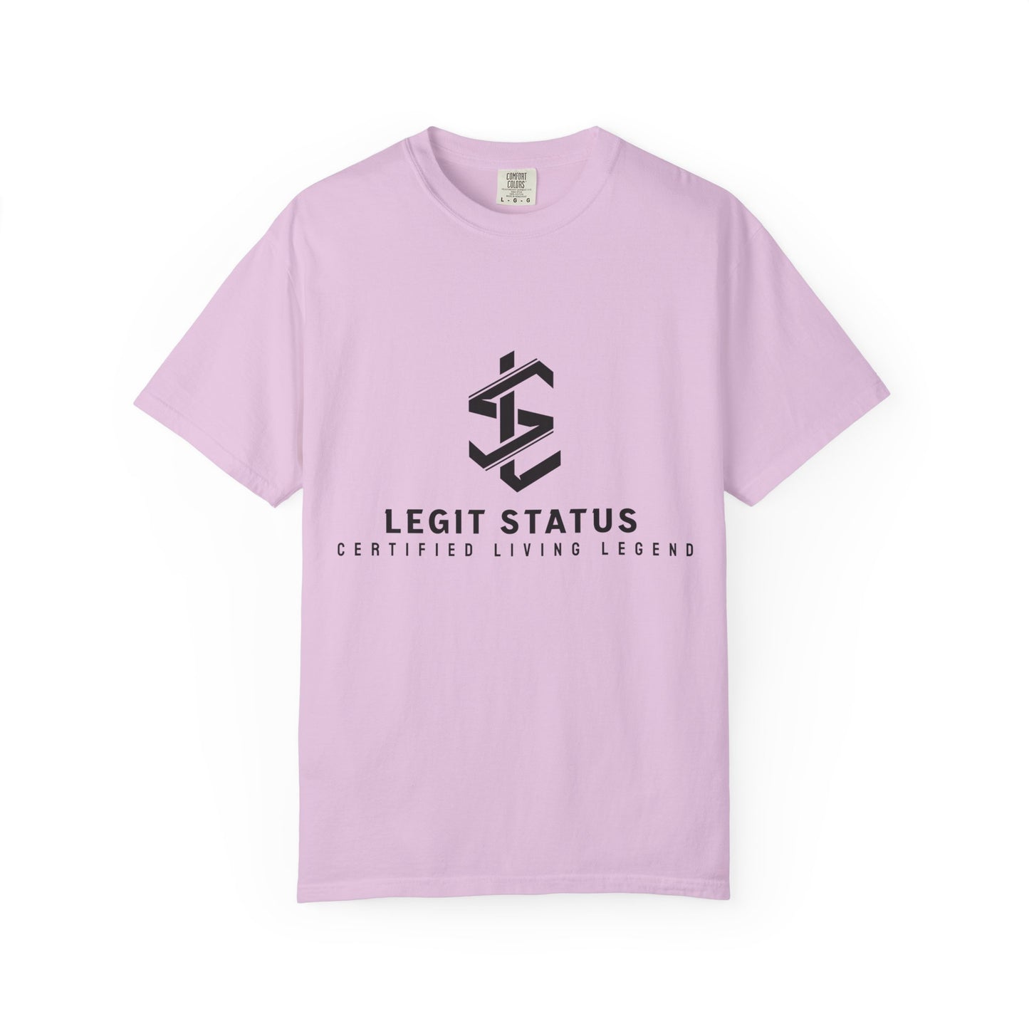 Legit Status Logo T-Shirt — "Legit Status: Certified Living Legend" Graphic Tee