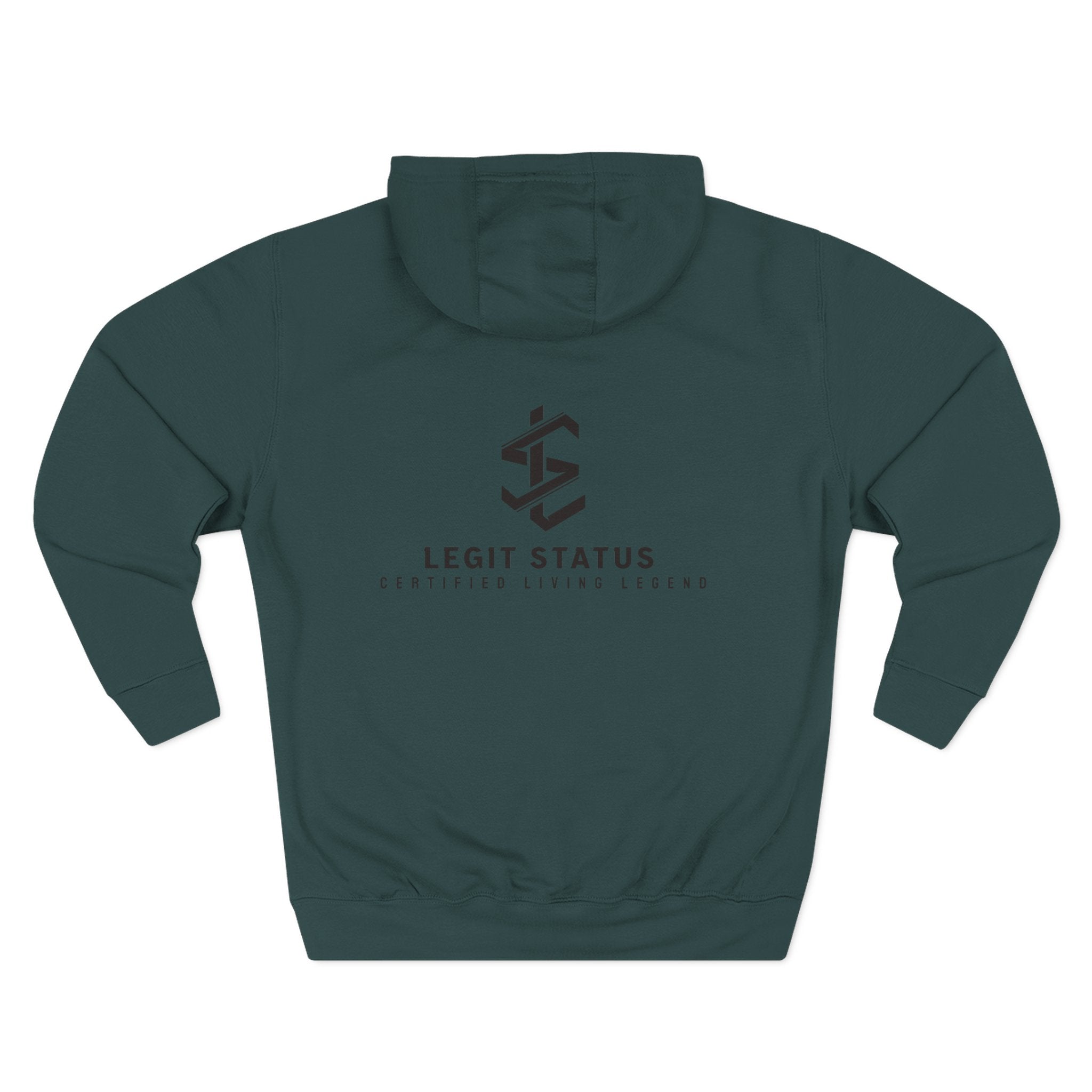 Legit Status Logo Hoodie — Minimalist Streetwear Fleece Hoodie