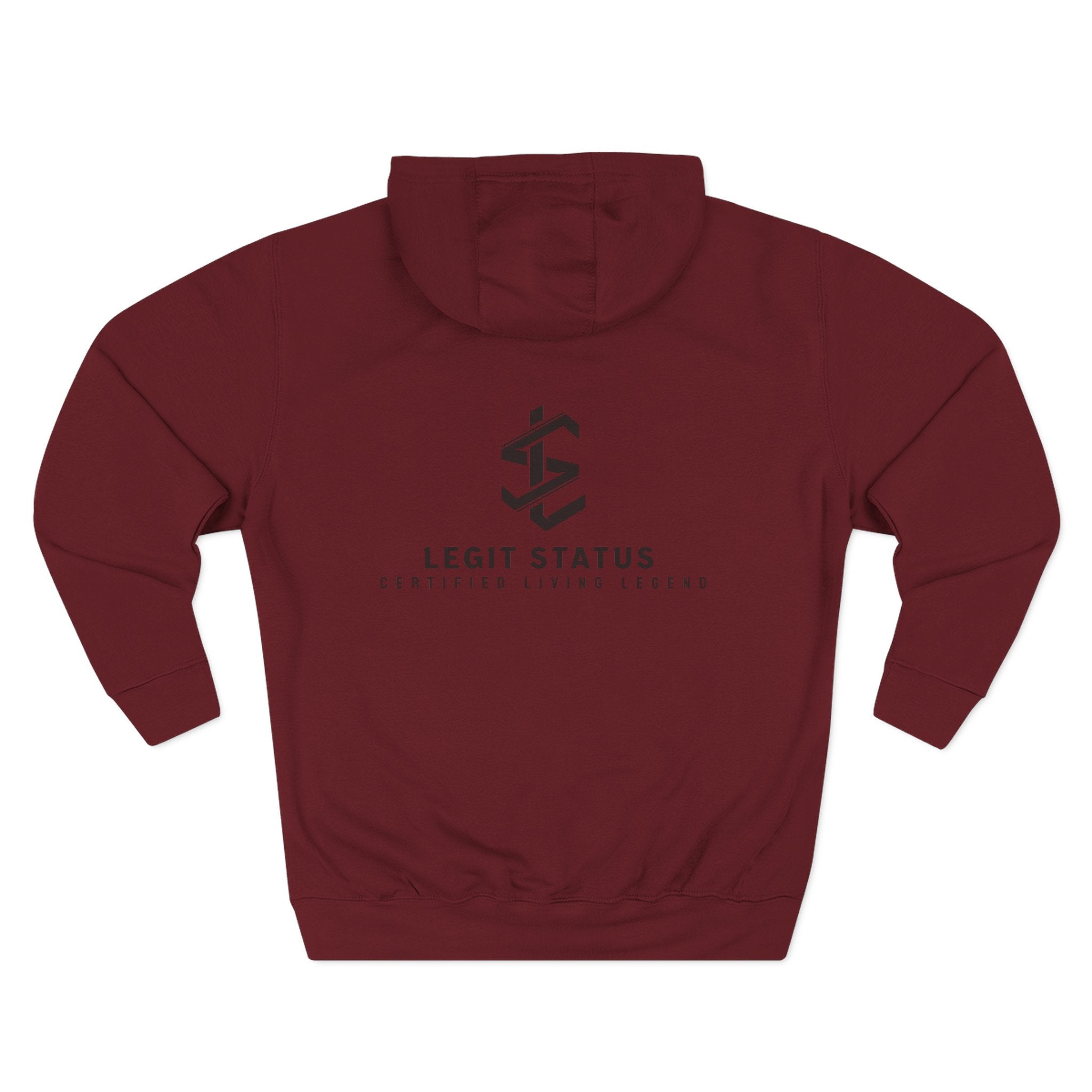 Legit Status Logo Hoodie — Minimalist Streetwear Fleece Hoodie