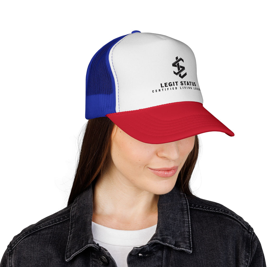 Legit Status Trucker Cap — 'Certified Living Legend' Mesh Hat