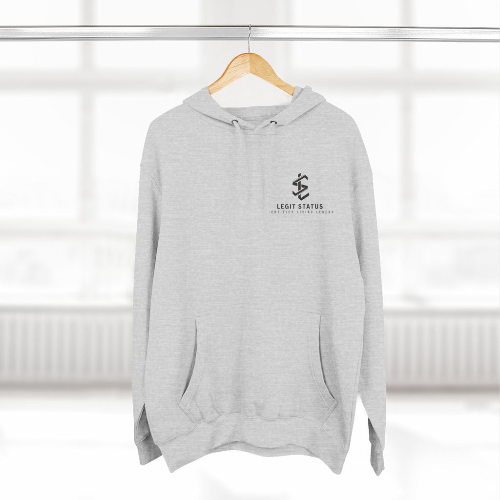 Legit Status Logo Hoodie — Minimalist Streetwear Fleece Hoodie