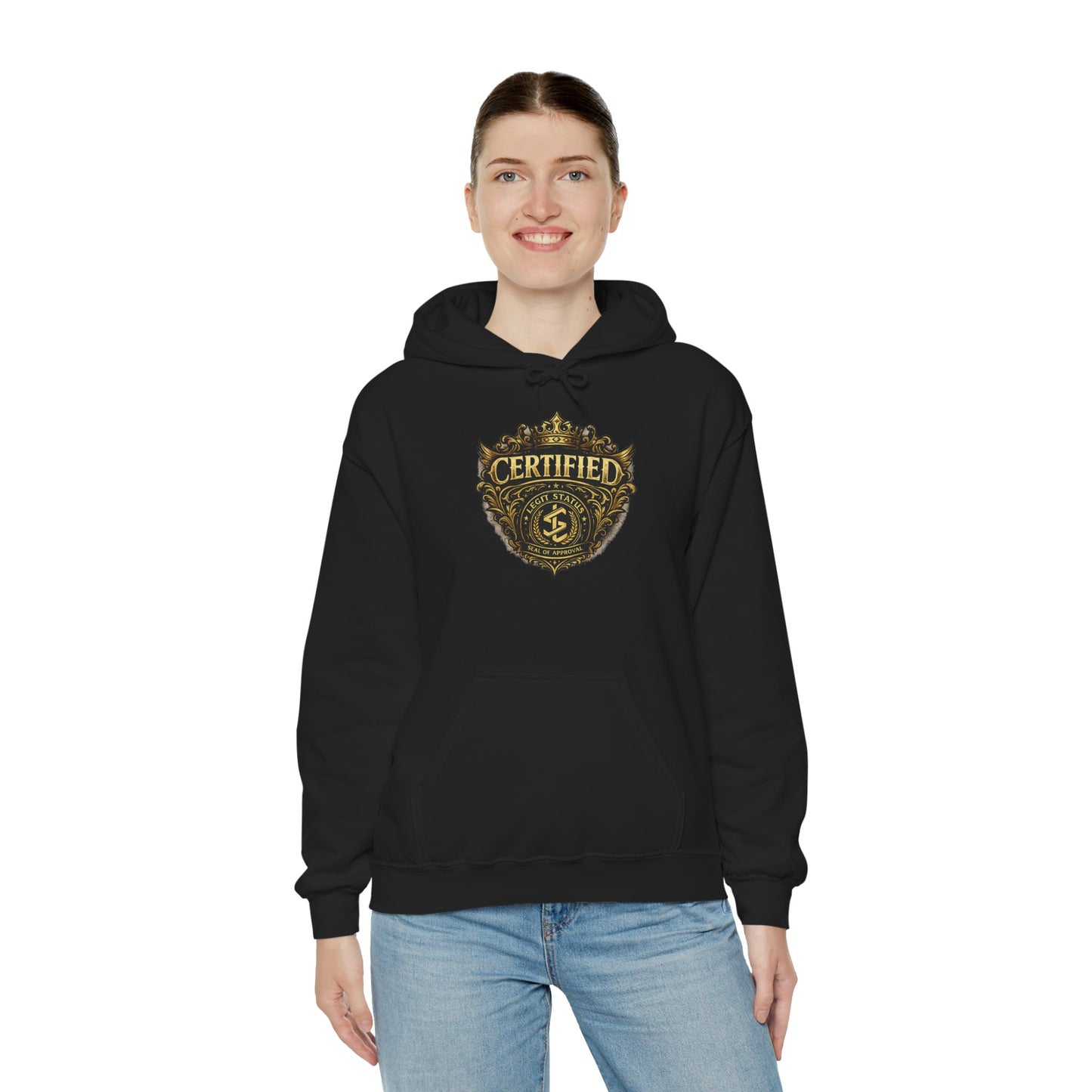 Certified Diver Hoodie – Vintage Gold Scuba Badge Pullover